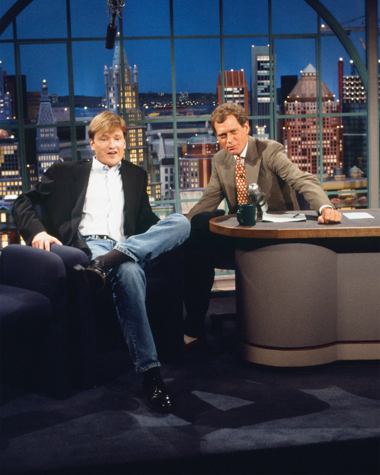OBrien with David Letterman.